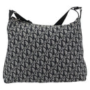 Christian Dior Trotter Shoulder Bag Canvas Black Silver Auth 188011V-13