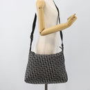 Christian Dior Trotter Shoulder Bag Canvas Black Silver Auth 188011V-22