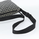 Christian Dior Trotter Shoulder Bag Canvas Black Silver Auth 188011V-6