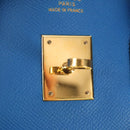 HERMES Birkin 35 Hand Bag Leather Blue Gold Auth 188015SM-23