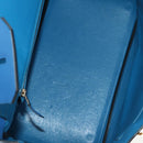 HERMES Birkin 35 Hand Bag Leather Blue Gold Auth 188015SM-10