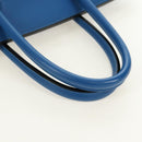 HERMES Birkin 35 Hand Bag Leather Blue Gold Auth 188015SM-7