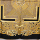 HERMES Carre90 Scarf Silk "ANIMAUX SOLAIRES" Black Auth 188023M-21