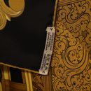 HERMES Carre90 Scarf Silk "ANIMAUX SOLAIRES" Black Auth 188023M-23