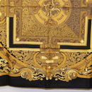 HERMES Carre90 Scarf Silk "ANIMAUX SOLAIRES" Black Auth 188023M-9
