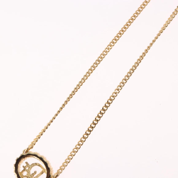 Christian Dior Necklace metal Gold Tone Auth 188025V