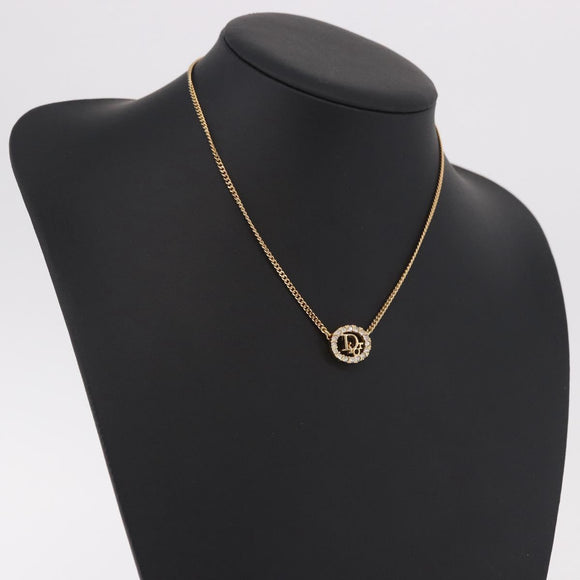 Christian Dior Necklace metal Gold Tone Auth 188025V