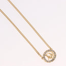 Christian Dior Necklace metal Gold Tone Auth 188025V-4