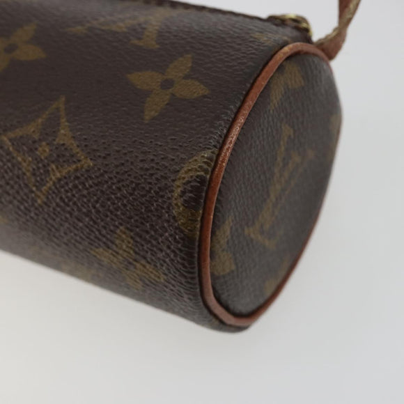 LOUIS VUITTON Monogram Papillon Pouch LV Auth 188044