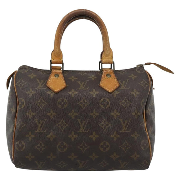 LOUIS VUITTON Monogram Speedy 25 Hand Bag M41528 LV Auth 188045A