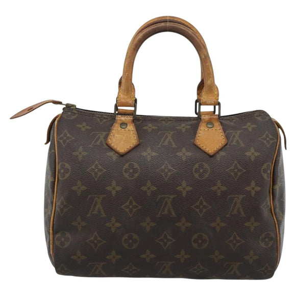 LOUIS VUITTON Monogram Speedy 25 Hand Bag M41528 LV Auth 188045A