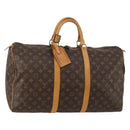 LOUIS VUITTON Monogram Keepall 50 Boston Bag M41426 LV Auth 188047SAV-1
