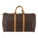 LOUIS VUITTON Monogram Keepall 50 Boston Bag M41426 LV Auth 188047SAV-2