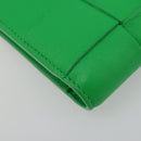 BOTTEGA VENETA MAXI INTRECCIATO Cassette Wallet Leather Green Auth 188052A-11