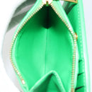 BOTTEGA VENETA MAXI INTRECCIATO Cassette Wallet Leather Green Auth 188052A-13