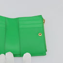 BOTTEGA VENETA MAXI INTRECCIATO Cassette Wallet Leather Green Auth 188052A-15