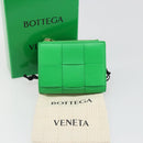 BOTTEGA VENETA MAXI INTRECCIATO Cassette Wallet Leather Green Auth 188052A-24