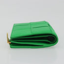 BOTTEGA VENETA MAXI INTRECCIATO Cassette Wallet Leather Green Auth 188052A-5