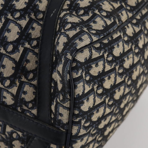 Christian Dior Trotter Canvas Boston Bag Navy Auth 188054