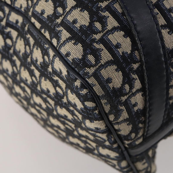 Christian Dior Trotter Canvas Boston Bag Navy Auth 188054