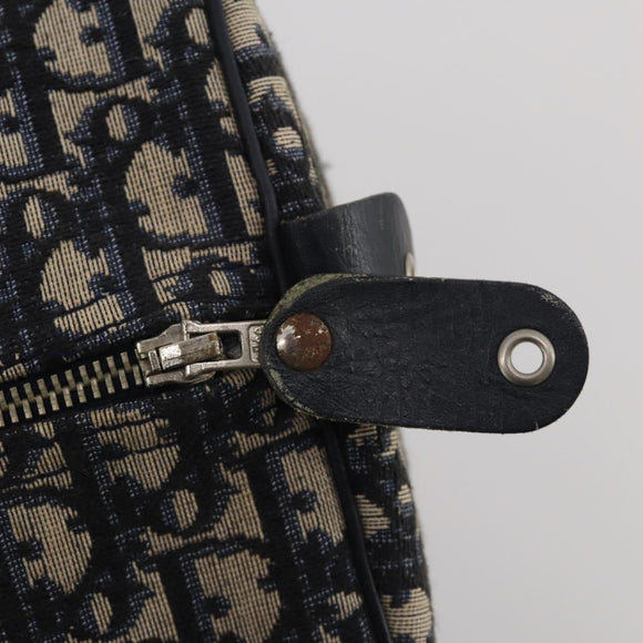 Christian Dior Trotter Canvas Boston Bag Navy Auth 188054