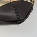 BURBERRY Nova Check Shoulder Bag Canvas Beige Auth 188055A-9