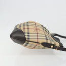 BURBERRY Nova Check Shoulder Bag Canvas Beige Auth 188055A-3