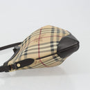 BURBERRY Nova Check Shoulder Bag Canvas Beige Auth 188055A-4