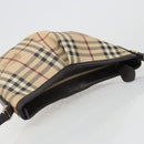 BURBERRY Nova Check Shoulder Bag Canvas Beige Auth 188055A-6