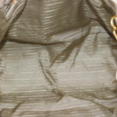 PRADA Tote Bag Leather 2way Beige Auth 188056-11