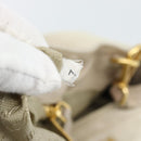 PRADA Tote Bag Leather 2way Beige Auth 188056-12