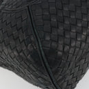 BOTTEGA VENETA INTRECCIATO Hobo Shoulder Bag Leather Black 145552 Auth 188067-14