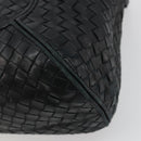 BOTTEGA VENETA INTRECCIATO Hobo Shoulder Bag Leather Black 145552 Auth 188067-15