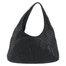 BOTTEGA VENETA INTRECCIATO Hobo Shoulder Bag Leather Black 145552 Auth 188067-13