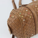 BOTTEGA VENETA INTRECCIATO Shoulder Bag Leather Brown Auth 188068A-11