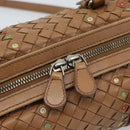 BOTTEGA VENETA INTRECCIATO Shoulder Bag Leather Brown Auth 188068A-14