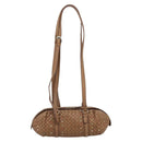 BOTTEGA VENETA INTRECCIATO Shoulder Bag Leather Brown Auth 188068A-2