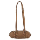 BOTTEGA VENETA INTRECCIATO Shoulder Bag Leather Brown Auth 188068A-3