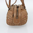 BOTTEGA VENETA INTRECCIATO Shoulder Bag Leather Brown Auth 188068A-5