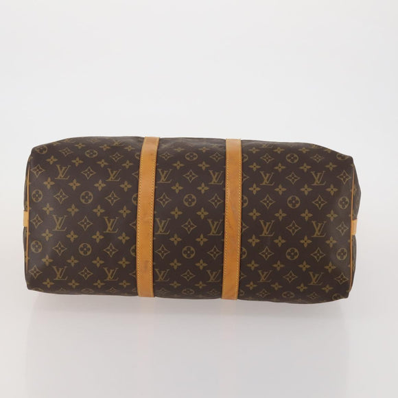 LOUIS VUITTON Monogram Keepall Bandouliere 50 Boston Bag M41416 Auth 188072SAV