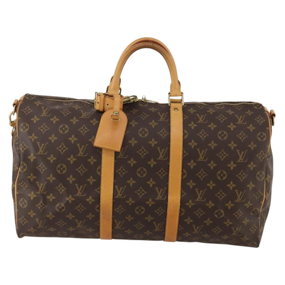 LOUIS VUITTON Monogram Keepall Bandouliere 50 Boston Bag M41416 Auth 188072SAV