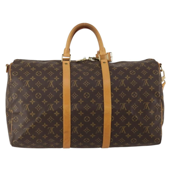 LOUIS VUITTON Monogram Keepall Bandouliere 50 Boston Bag M41416 Auth 188072SAV