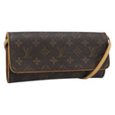 LOUIS VUITTON Monogram Pochette Twin GM Shoulder Bag M51852 LV Auth 188073-1