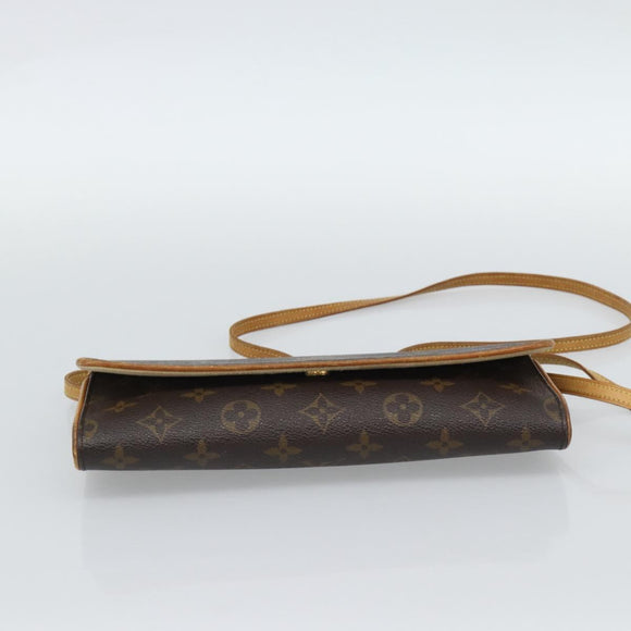 LOUIS VUITTON Monogram Pochette Twin GM Shoulder Bag M51852 LV Auth 188073