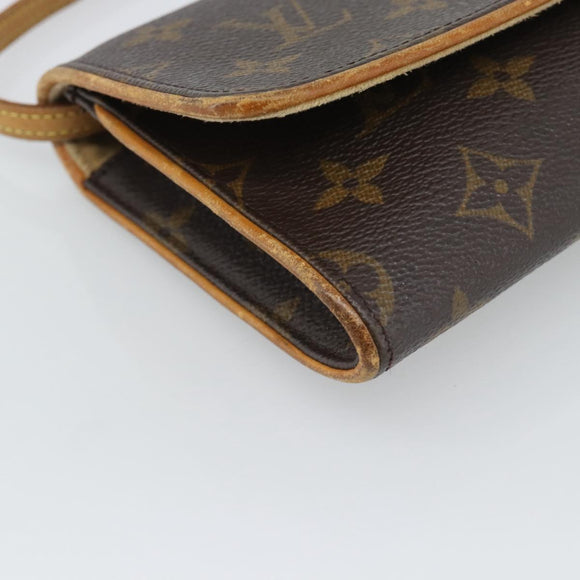 LOUIS VUITTON Monogram Pochette Twin GM Shoulder Bag M51852 LV Auth 188073