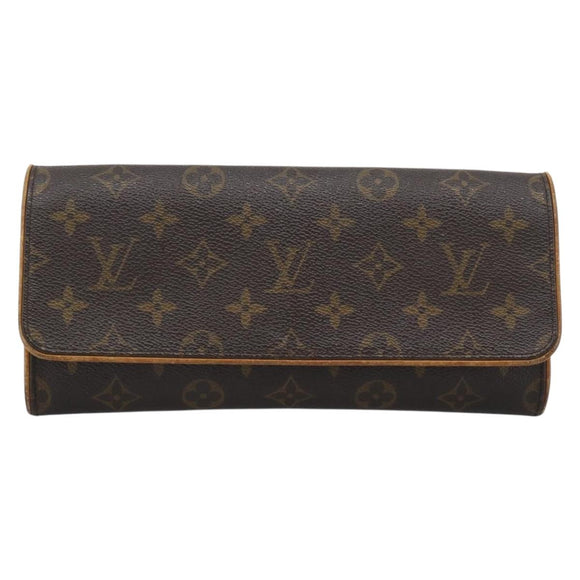 LOUIS VUITTON Monogram Pochette Twin GM Shoulder Bag M51852 LV Auth 188073