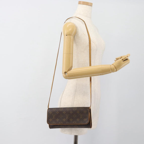 LOUIS VUITTON Monogram Pochette Twin GM Shoulder Bag M51852 LV Auth 188073