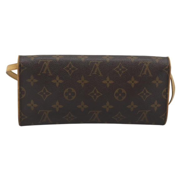LOUIS VUITTON Monogram Pochette Twin GM Shoulder Bag M51852 LV Auth 188073