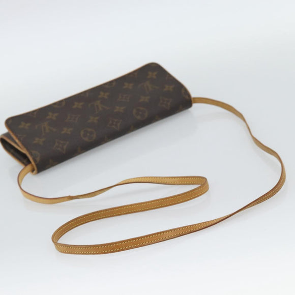 LOUIS VUITTON Monogram Pochette Twin GM Shoulder Bag M51852 LV Auth 188073