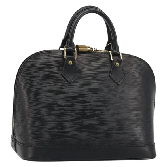 LOUIS VUITTON Epi Alma Hand Bag Noir Black M52142 LV Auth 188076V